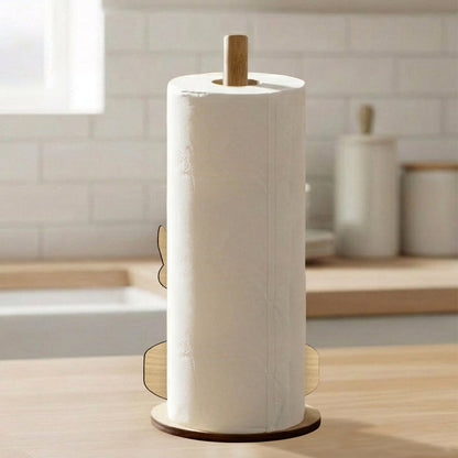 Doing Dad Sh*t - Personalized Blue Dog Paper Towel Stand