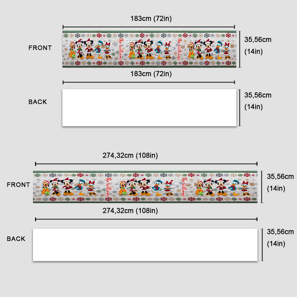 Magical Christmas - Personalized Mouse Table Runner