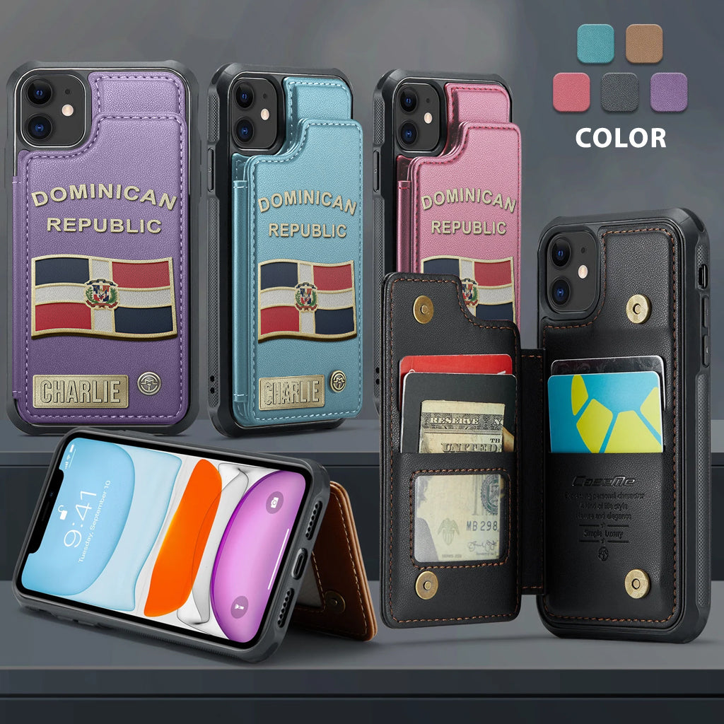 Proud Dominican - Personalized Expats Wallet Phone Case