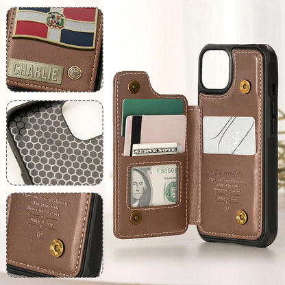Proud Dominican - Personalized Expats Wallet Phone Case