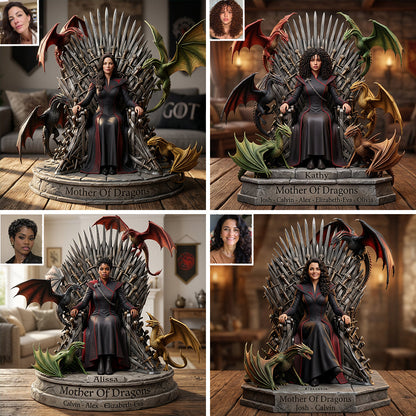 Mother Of Dragons - Personalized Thrones Game Custom Shaped Acrylic Plaque