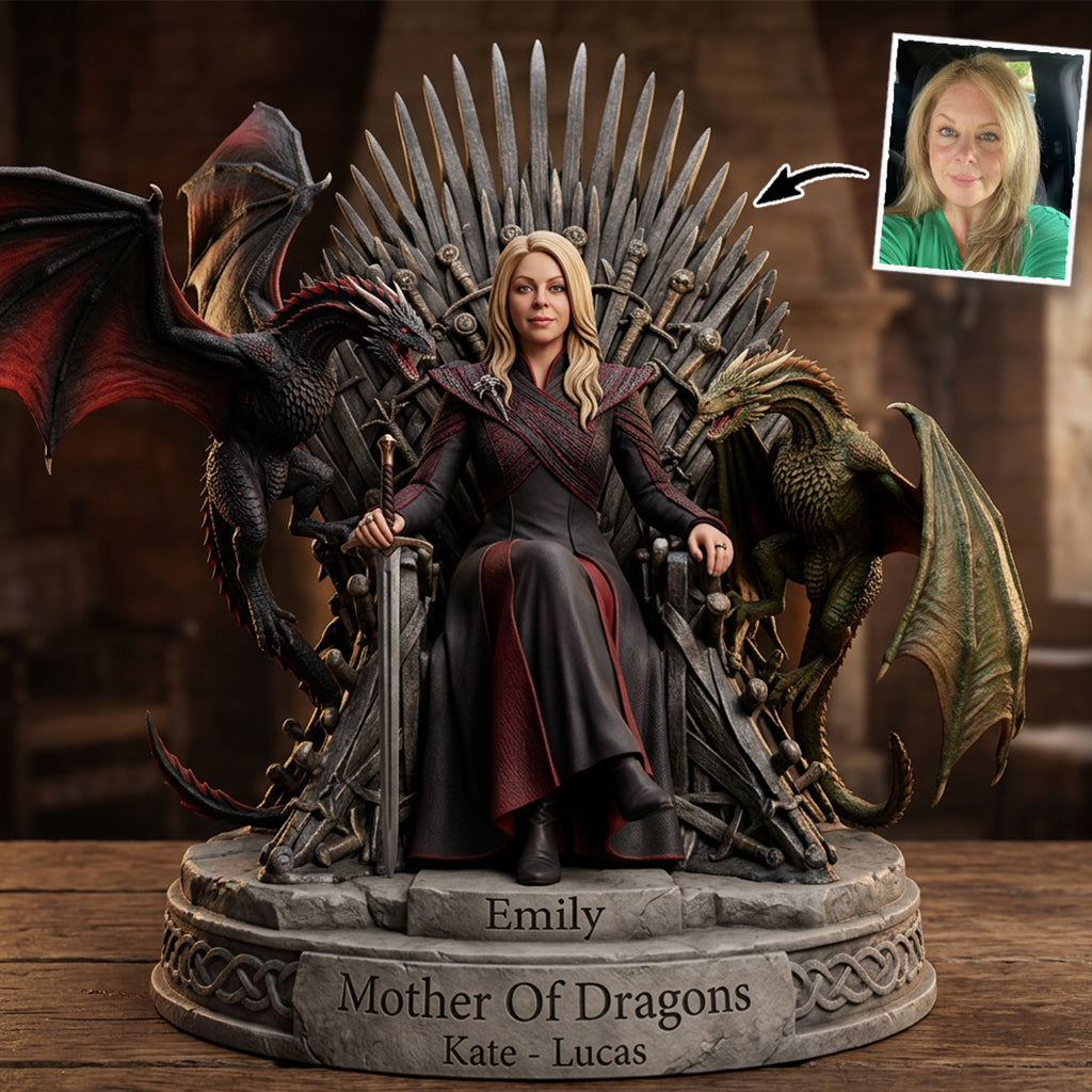 Mother Of Dragons - Personalized Thrones Game Custom Shaped Acrylic Plaque
