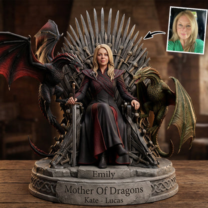 Mother Of Dragons - Personalized Thrones Game Custom Shaped Acrylic Plaque