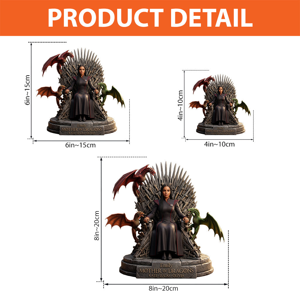 Mother Of Dragons - Personalized Thrones Game Custom Shaped Acrylic Plaque