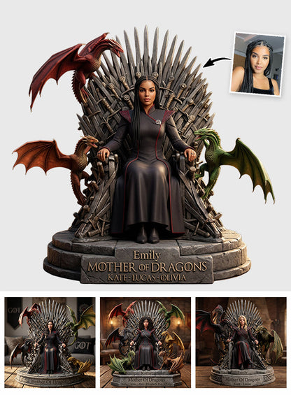 Mother Of Dragons - Personalized Thrones Game Custom Shaped Acrylic Plaque