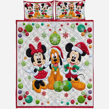 Magical Christmas - Personalized Mouse Quilt Set
