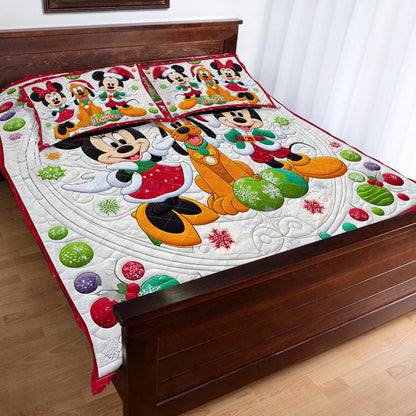 Magical Christmas - Personalized Mouse Quilt Set