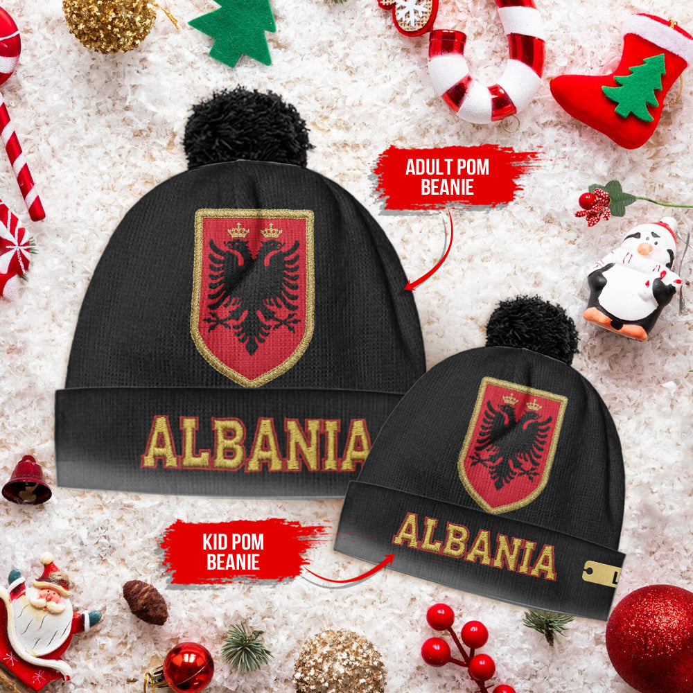 Proud Albania - Personalized Expats Beanie Hat