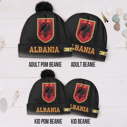 Proud Albania - Personalized Expats Beanie Hat