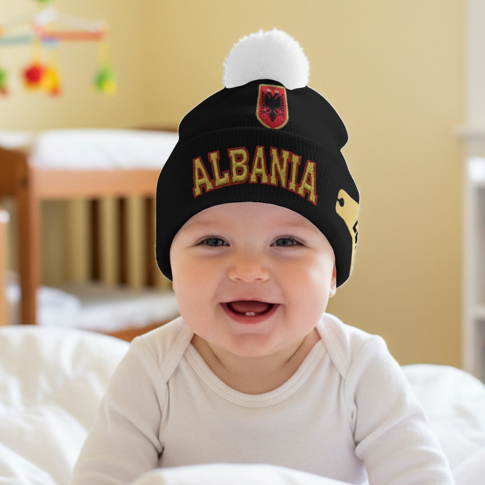 Proud Albania - Personalized Expats Beanie Hat
