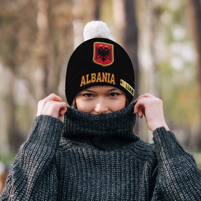 Proud Albania - Personalized Expats Beanie Hat