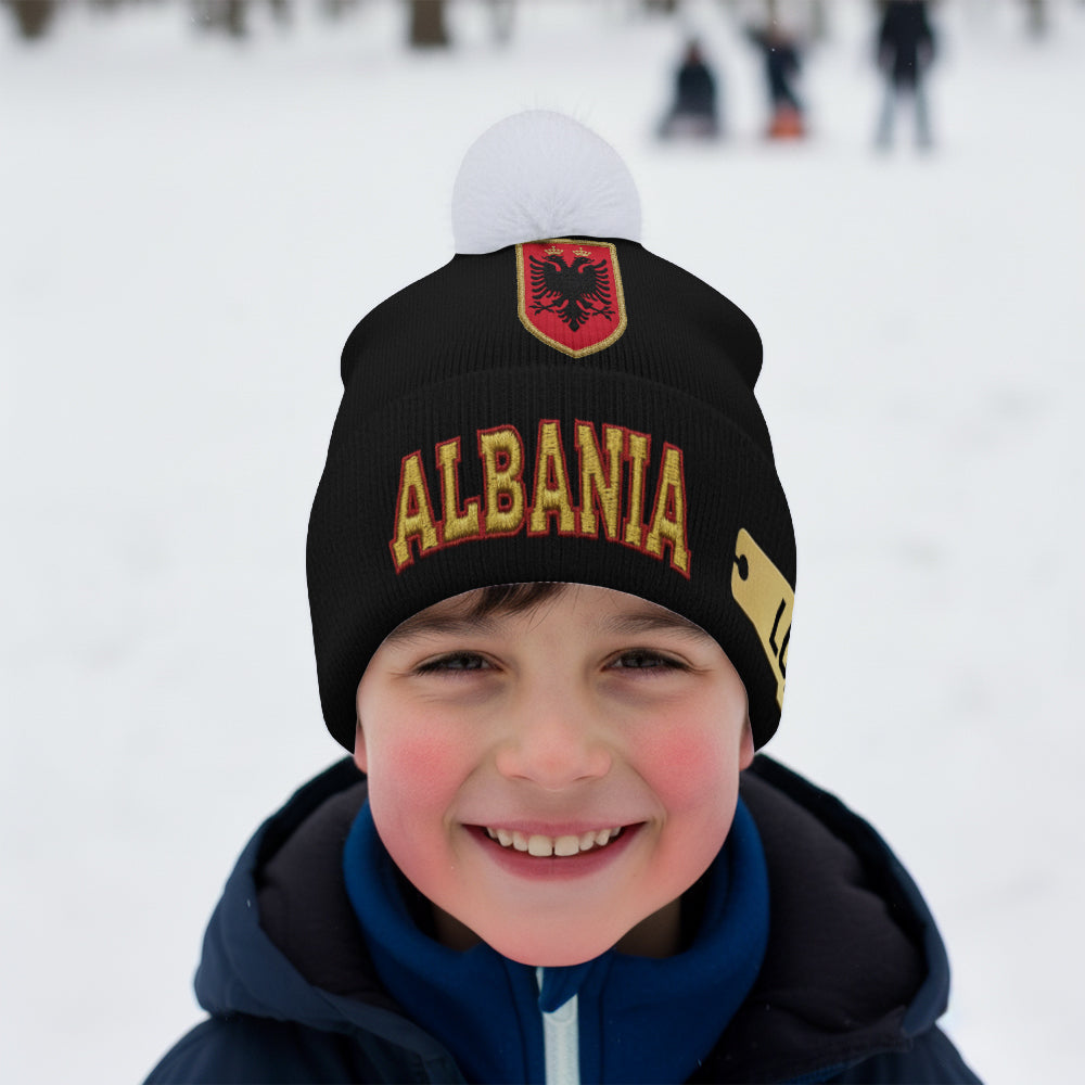 Proud Albania - Personalized Expats Beanie Hat