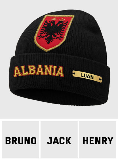 Proud Albania - Personalized Expats Beanie Hat