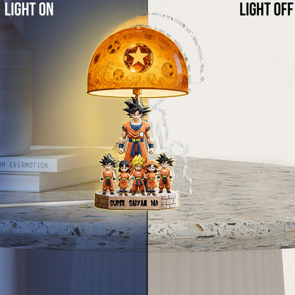 Best Dad Ever - Personalized Seven Balls Acrylic LED Night Light