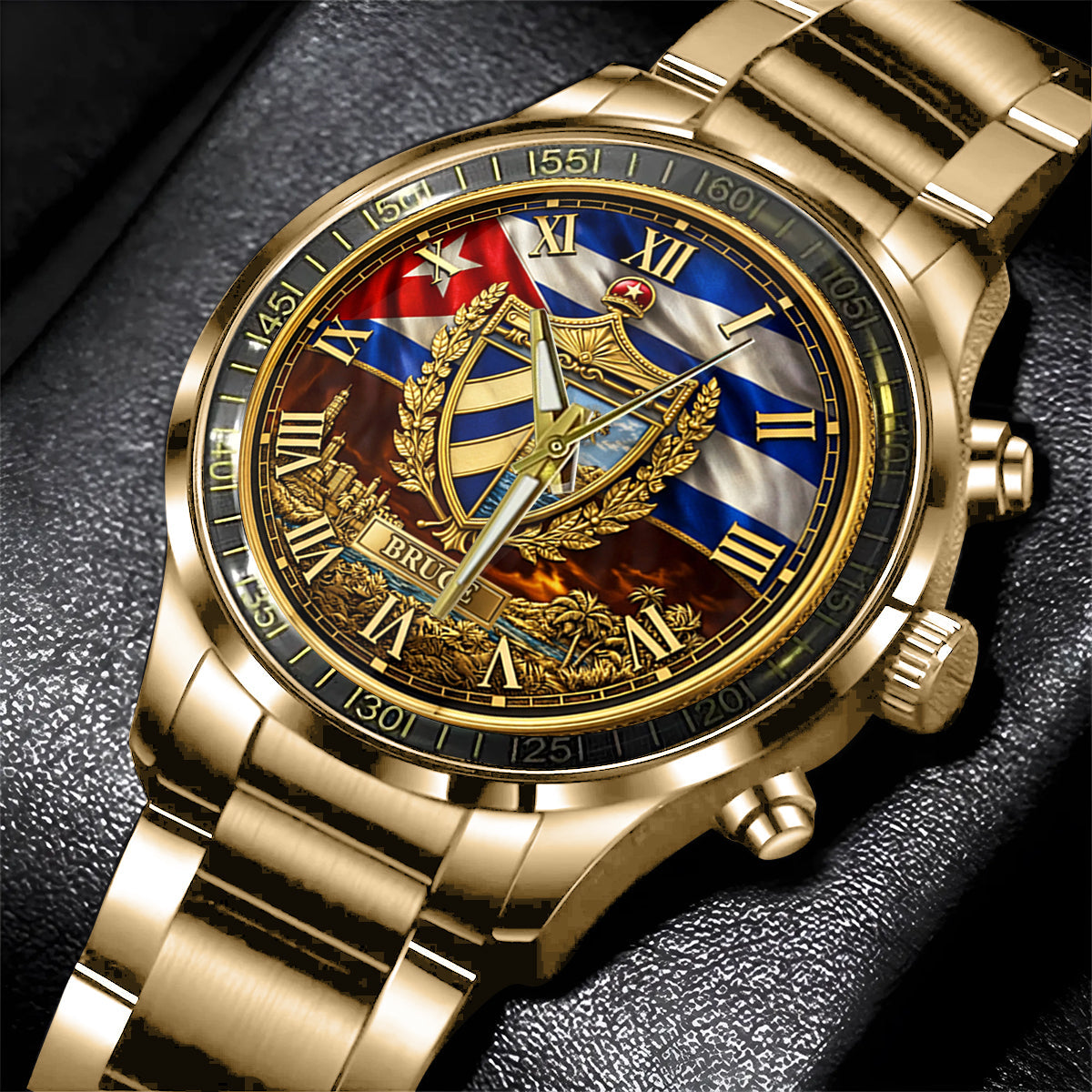 Proud Cuba - Personalized Expats Hand Watch