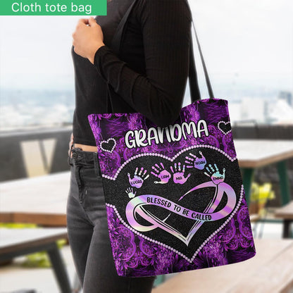 Blessed To Be Called Grandma - Personalized Mother's Day Grandma Tote Bag
