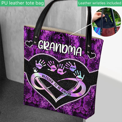 Blessed To Be Called Grandma - Personalized Mother's Day Grandma Tote Bag