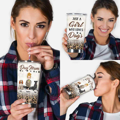 Dog Mom - Personalized Mother's Day Dog Tumbler