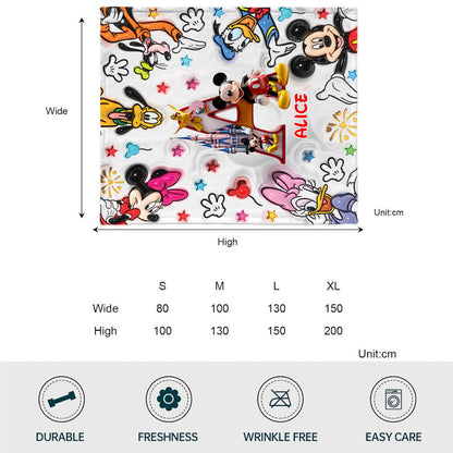 Magical Letter - Personalized Mouse Blanket