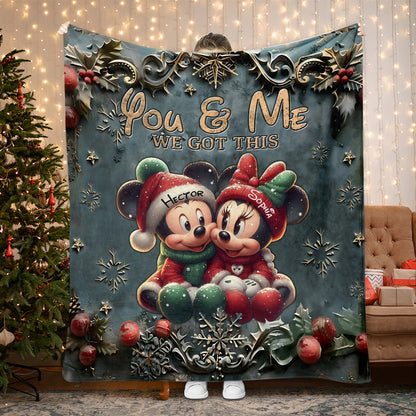 You And Me We Got This - Personalized Mouse Blanket