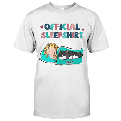 Cat Official Sleepshirt - Personalized Cat T-shirt and Hoodie