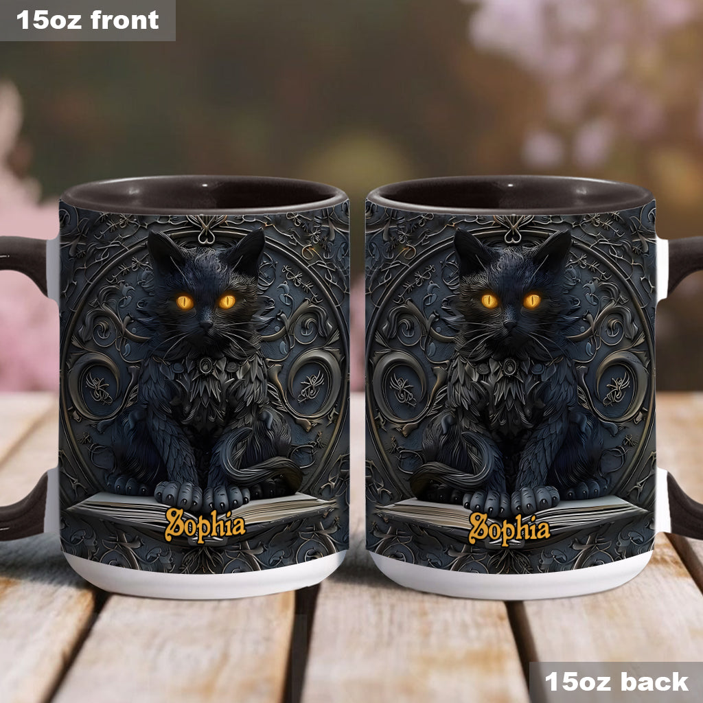 My Spirit Animal - Personalized Black Cat Accent Mug