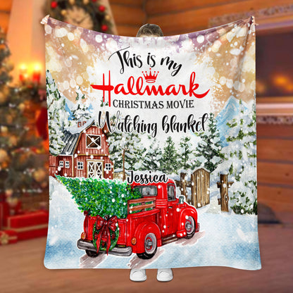 Christmas Movie Watching - Personalized Blanket