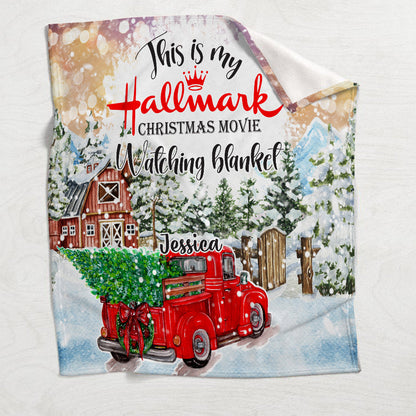 Christmas Movie Watching - Personalized Blanket
