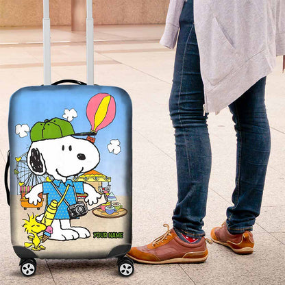 Adventure Awaits - Personalized Luggage Cover
