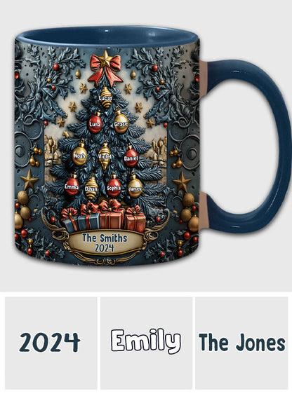 Merry Christmas - Personalized Family Accent Mug