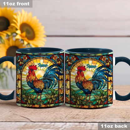 Stunning Roster - Personalized Chicken Accent Mug