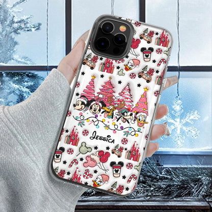 Christmas Is Coming To Mousetown - Personalized Mouse Clear Phone Case