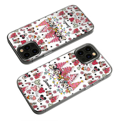 Christmas Is Coming To Mousetown - Personalized Mouse Clear Phone Case