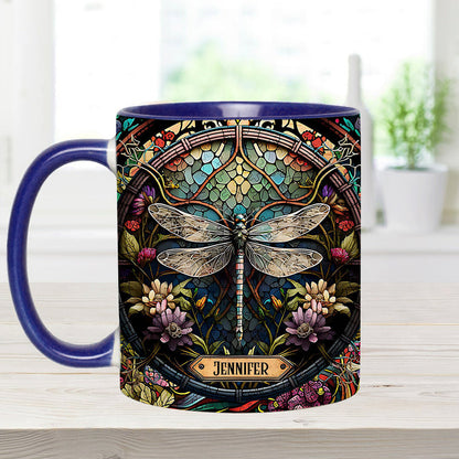 Beautiful Dragonfly - Personalized Gardening Accent Mug