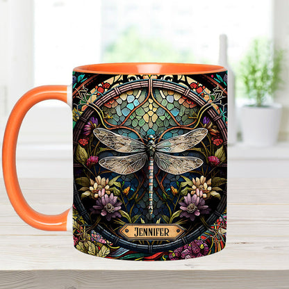 Beautiful Dragonfly - Personalized Gardening Accent Mug