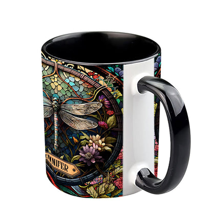 Beautiful Dragonfly - Personalized Gardening Accent Mug