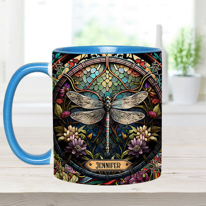 Beautiful Dragonfly - Personalized Gardening Accent Mug