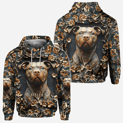 Strong Pitbull - Personalized Dog All Over Shirt