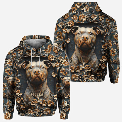 Strong Pitbull - Personalized Dog All Over Shirt