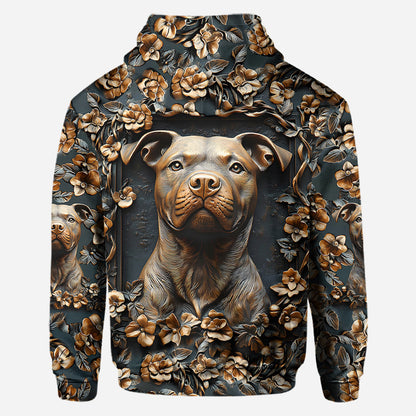 Strong Pitbull - Personalized Dog All Over Shirt