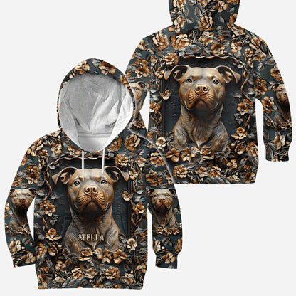 Strong Pitbull - Personalized Dog All Over Shirt