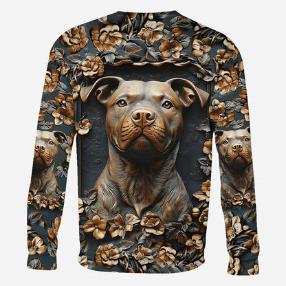 Strong Pitbull - Personalized Dog All Over Shirt