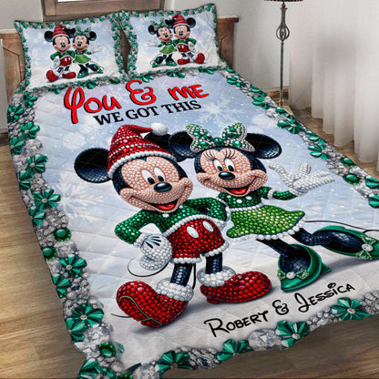 Magic Couple - Personalized Mouse Quilt Set