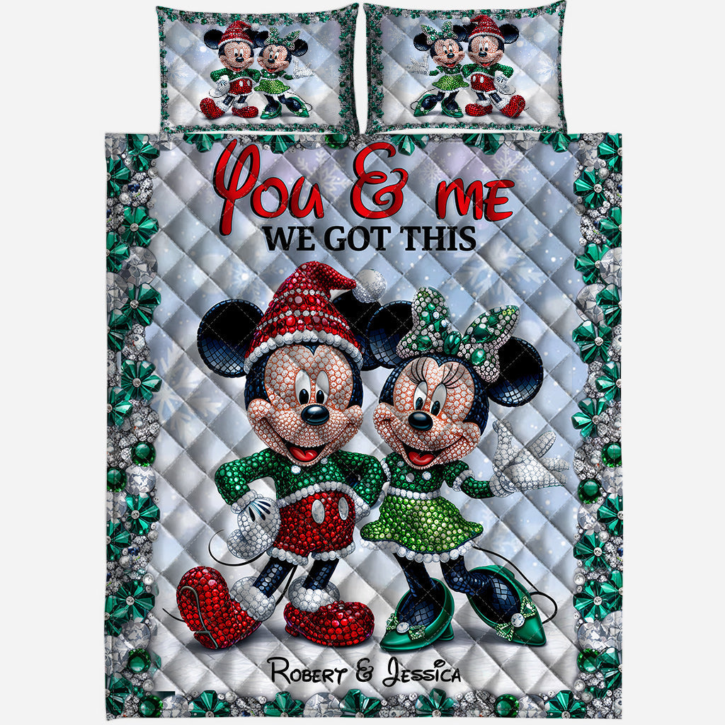 Magic Couple - Personalized Mouse Quilt Set