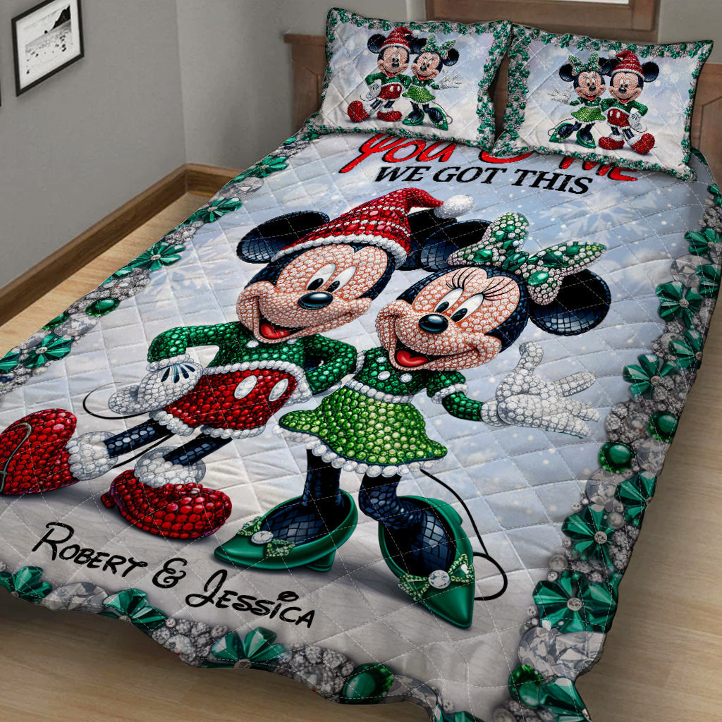 Magic Couple - Personalized Mouse Quilt Set