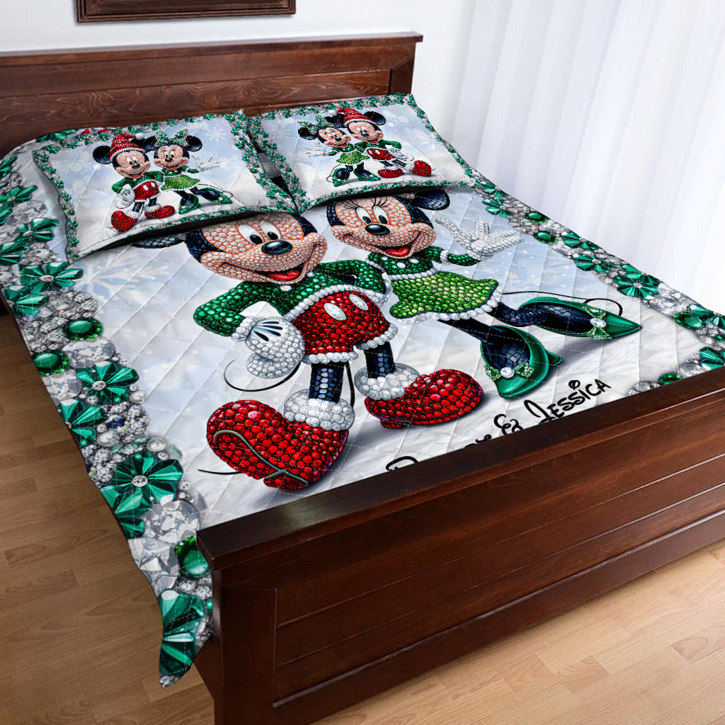 Magic Couple - Personalized Mouse Quilt Set