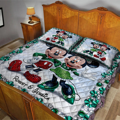 Magic Couple - Personalized Mouse Quilt Set