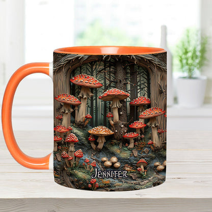 Into The Forest - Personalized Camping Accent Mug