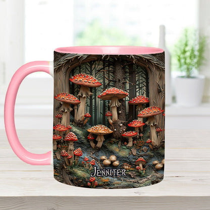 Into The Forest - Personalized Camping Accent Mug