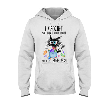 I Crochet So I Don’t Choke People - Personalized Crocheting T-shirt And Hoodie